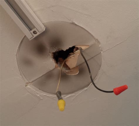 how to remove a ceiling electrical box|ceiling light without junction box.